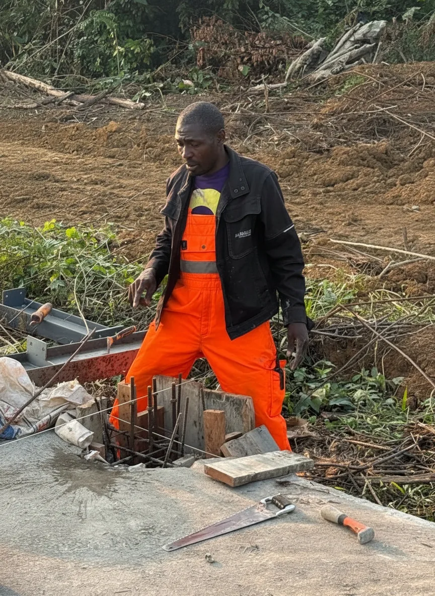 Moussa, ingénieur de chantier